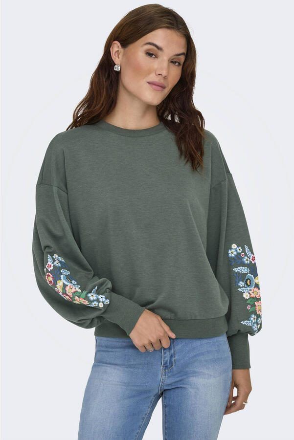 Only relaxed fit sweatshirt van pure katoenmix model 'BROOKE' - Foto 3