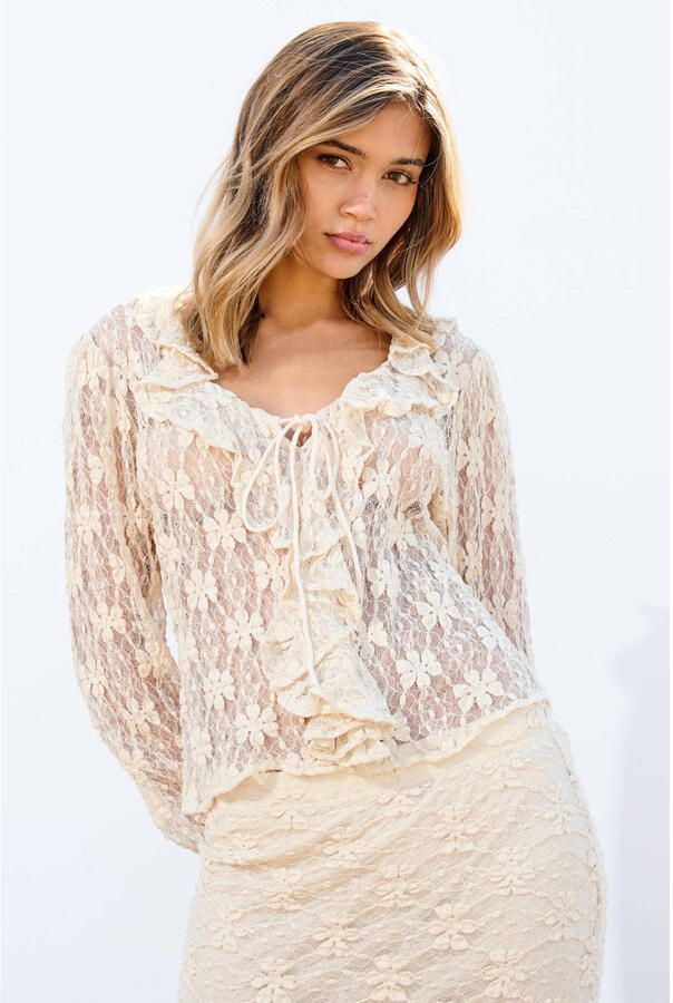 ONLY gebloemde top beige - Foto 2