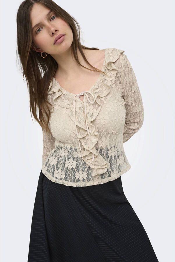 ONLY gebloemde top beige - Foto 3