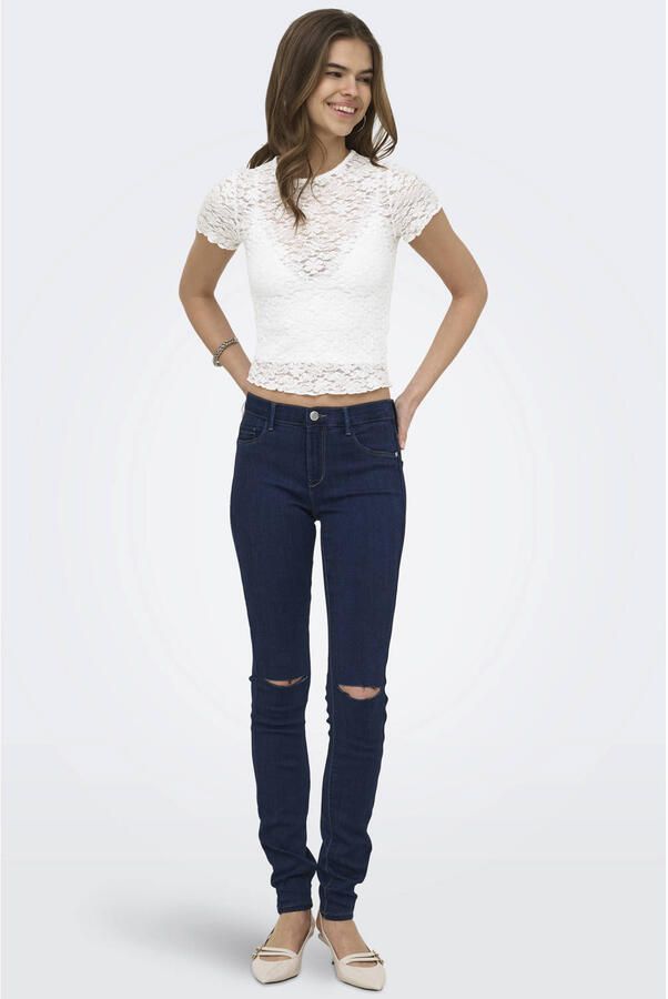 Only slim fit T-shirt van kant model 'FAITH' - Foto 2