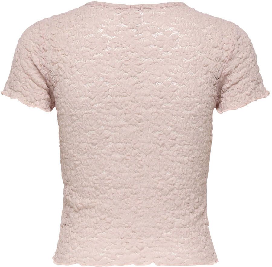 Only slim fit T-shirt van kant model 'FAITH' - Foto 2