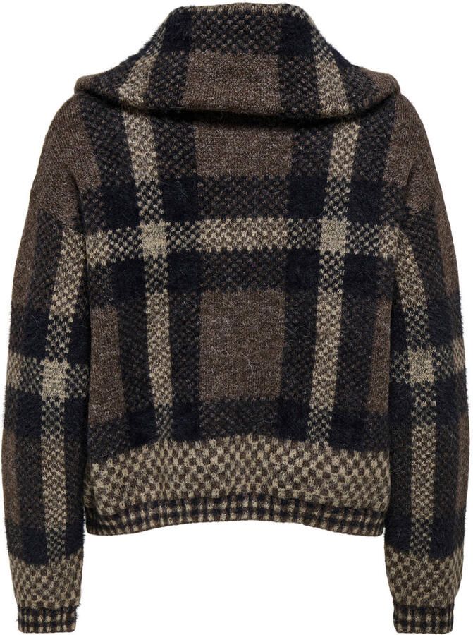 Only Regular fit gebreid jack met all-over motief model 'MAROON' - Foto 2