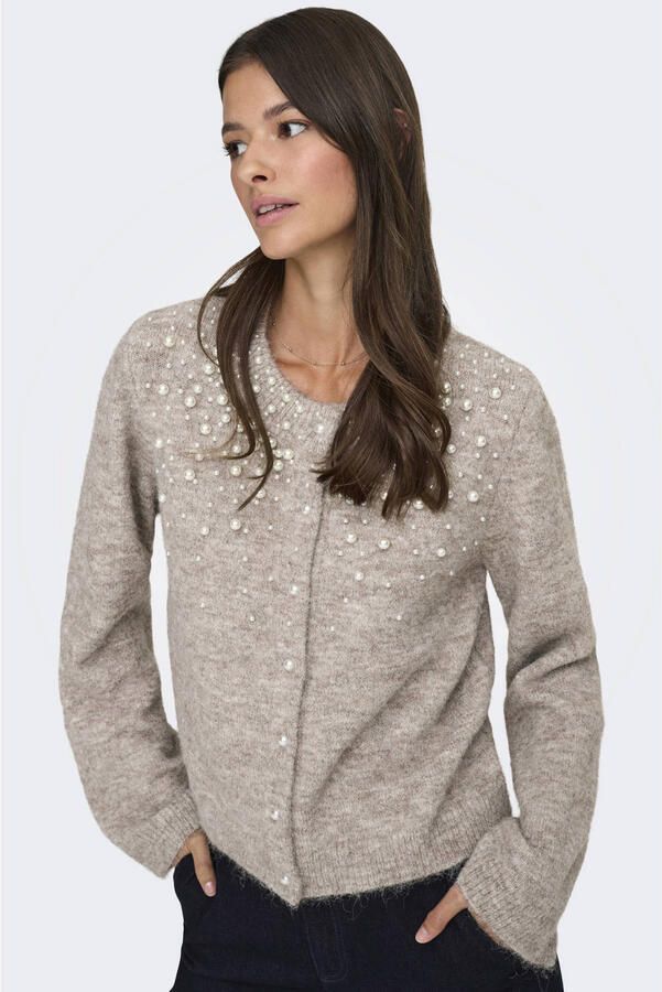 ONLY gebreid vest beige