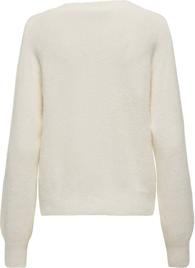 Only Onlella Piumo LS Cardigan CC KNT Cloud Dancer | Freewear Wit White Dames - Foto 3