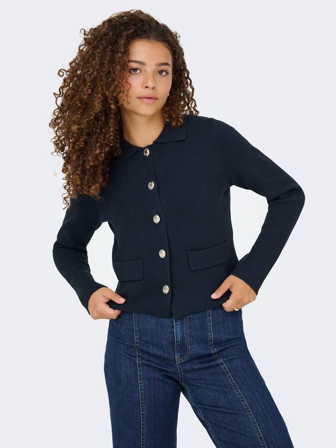 ONLY gebreid vest marine - Foto 1
