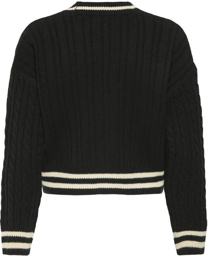 ONLY gebreid vest zwart - Foto 2