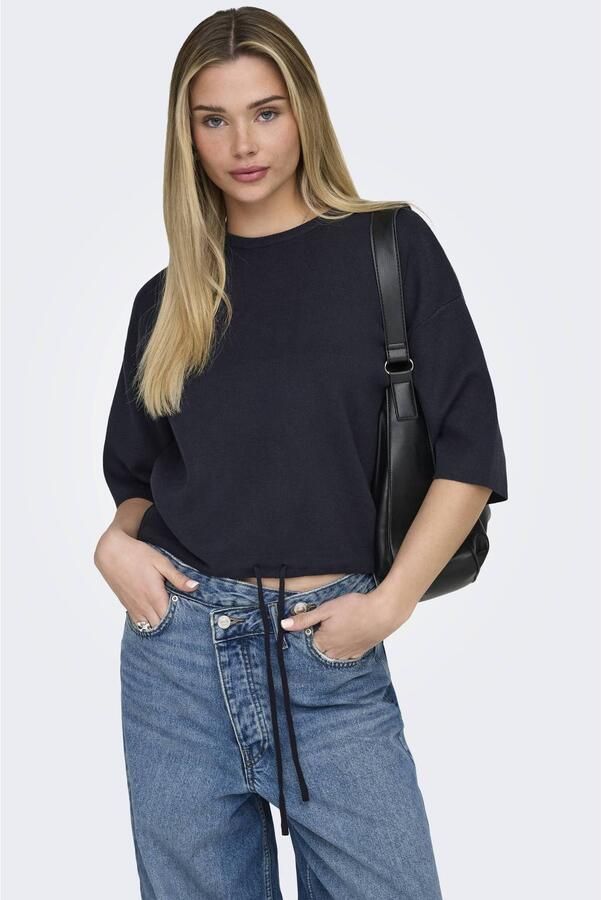 ONLY gebreide top donkerblauw - Foto 2