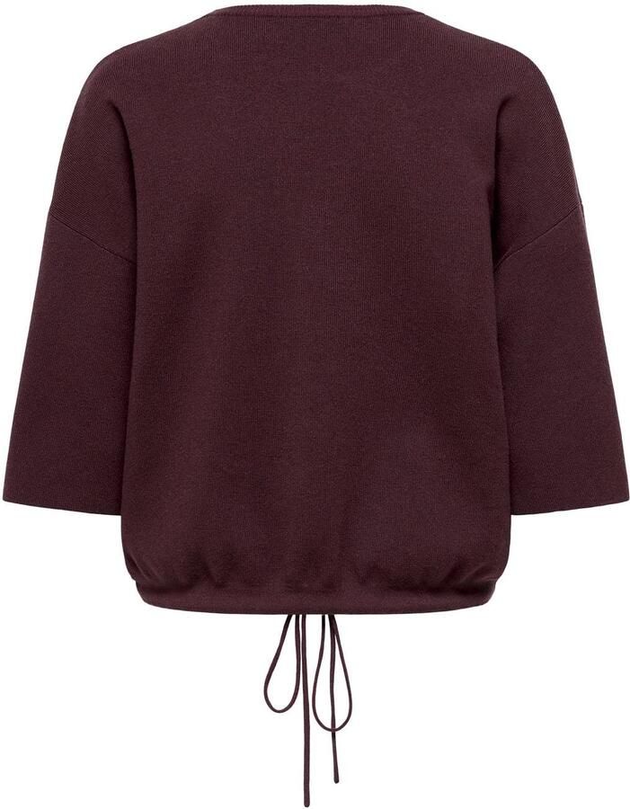ONLY gebreide top donkerrood - Foto 2
