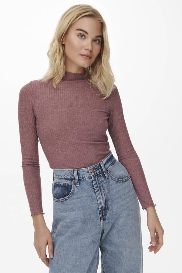 Only Slim fit shirt met lange mouwen en viscose model 'LEMMA' - Foto 2