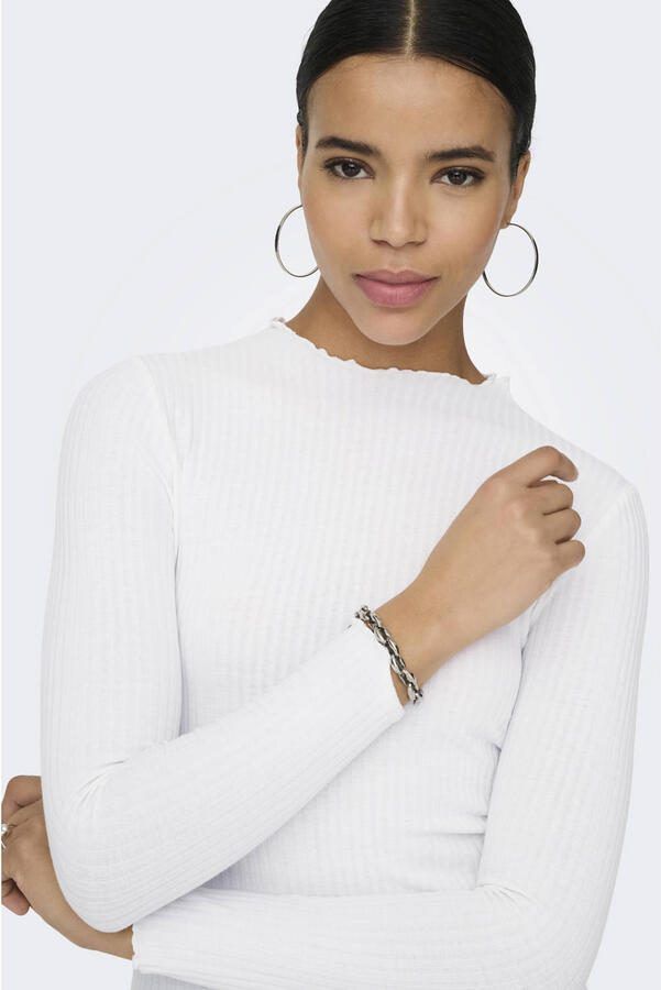 Only Polyester Coltrui Pullover Herfst Winter Collectie White Dames - Foto 5