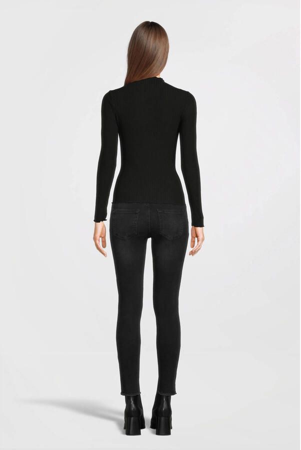 Only Slim fit shirt met lange mouwen en viscose model 'LEMMA' - Foto 3