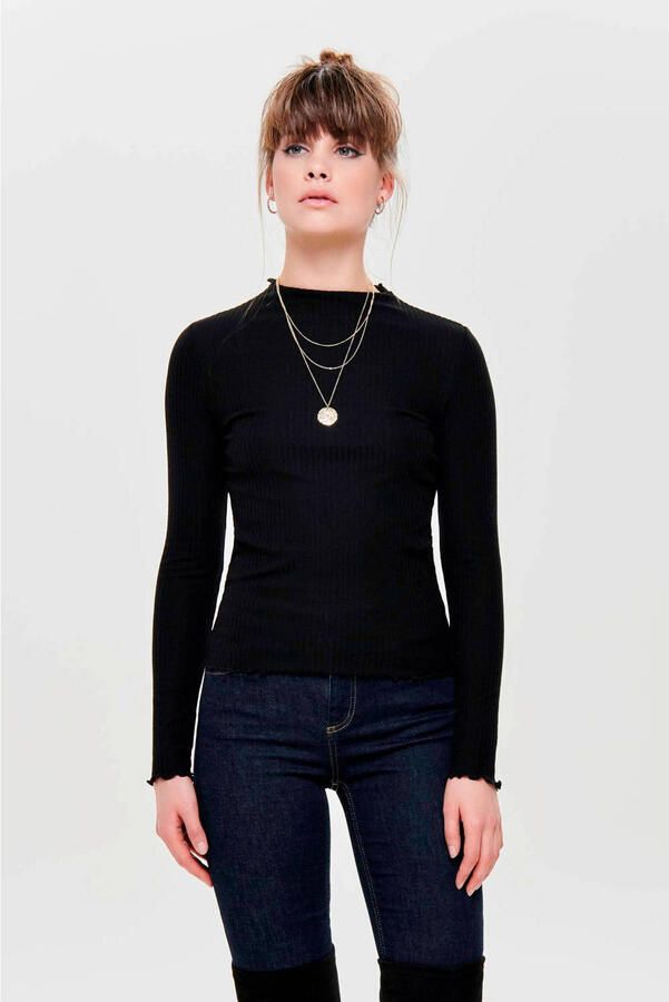 Only Slim fit shirt met lange mouwen en viscose model 'LEMMA' - Foto 2