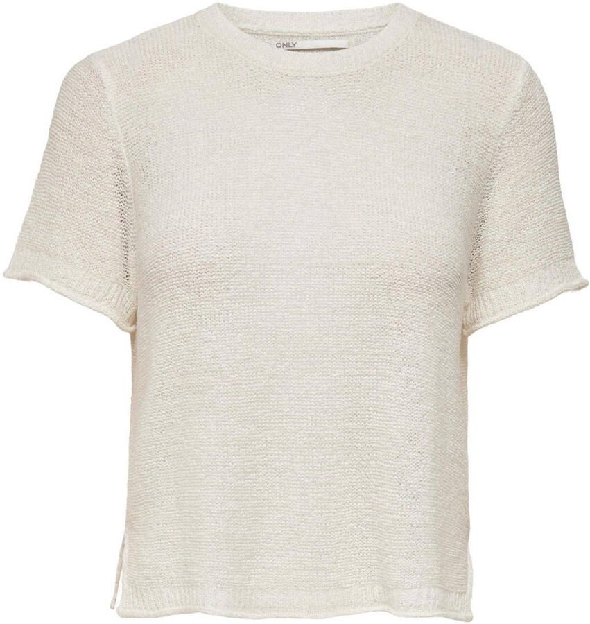 Only Gezellige Gebreide Pullover T-shirt Beige Dames - Foto 3