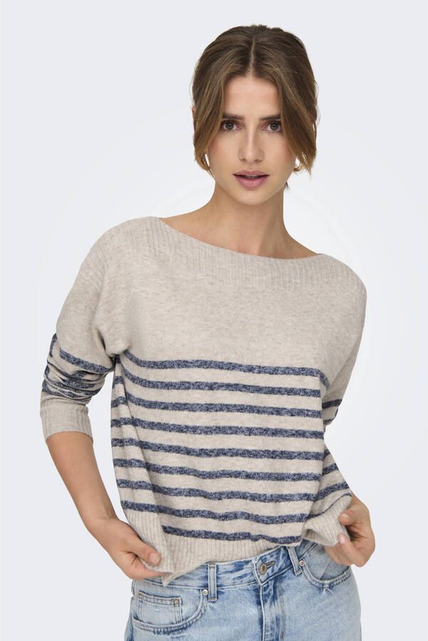 Only Gebreide trui ONLGLORY LIFE LS BOATNECK CC KNT
