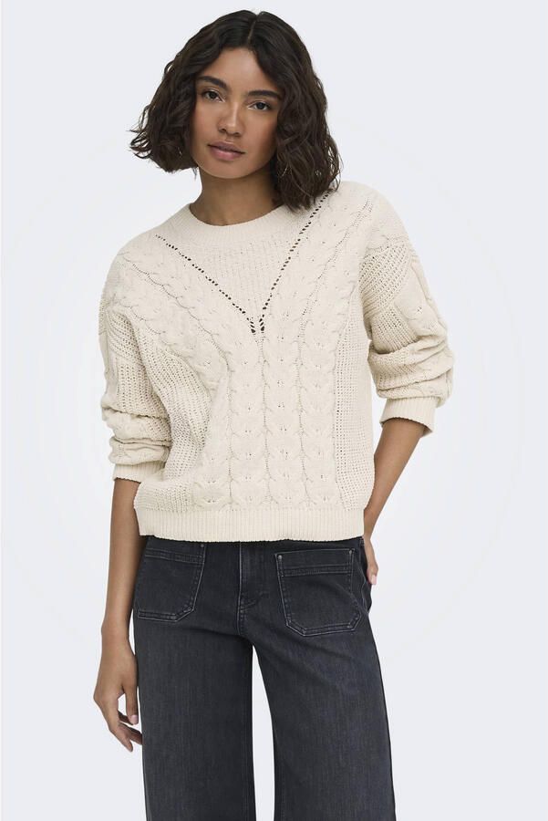 ONLY gebreide trui beige
