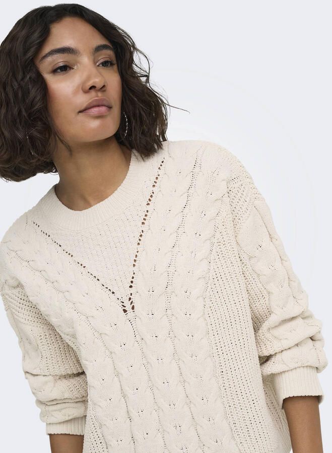 ONLY gebreide trui beige - Foto 2