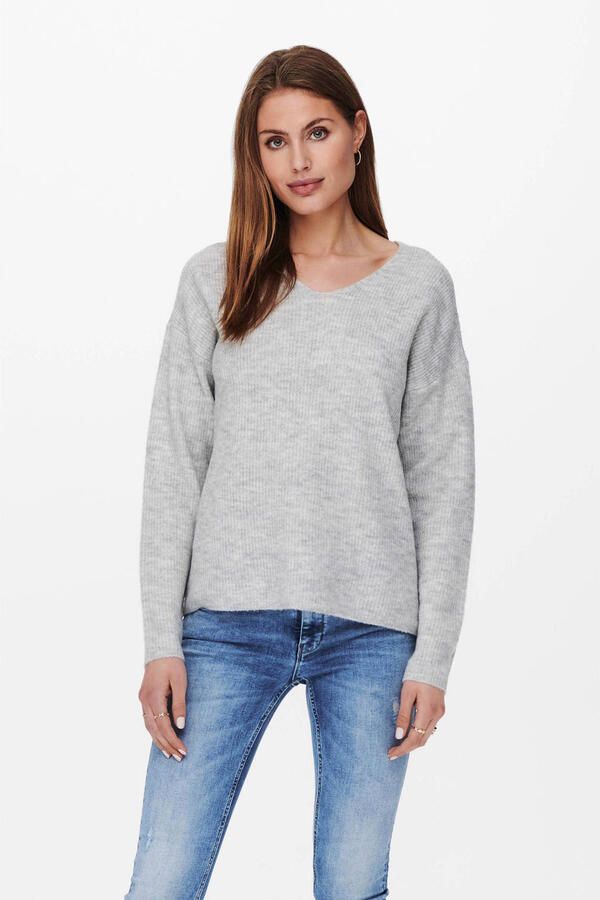 Only Regular fit gebreide pullover met V-hals model 'CAMILLA' - Foto 2
