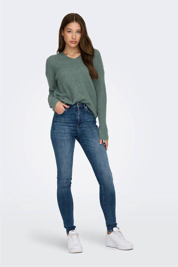 Only Regular fit gebreide pullover met V-hals model 'CAMILLA' - Foto 2