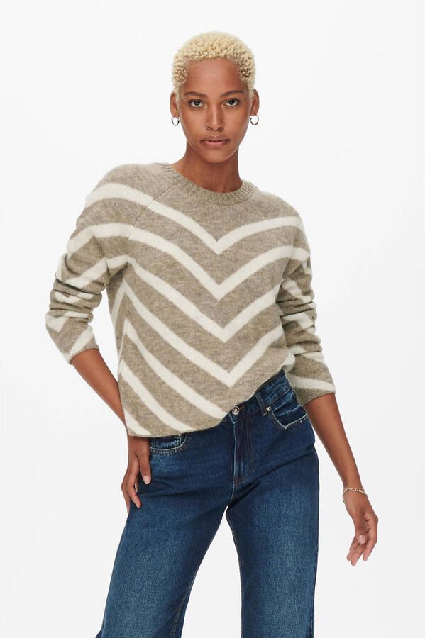 Only Regular fit gebreide pullover met streepmotief model 'ELIZA' - Foto 2