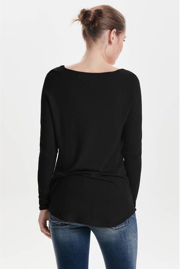 Only Shaped fit gebreide pullover in viscosemix model 'MILA LACY' - Foto 2