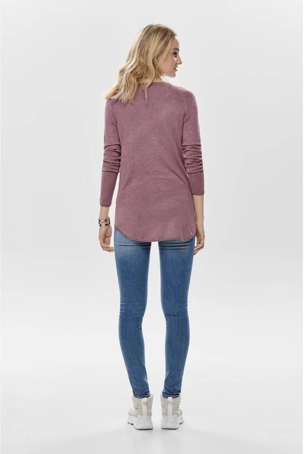 Only Shaped fit gebreide pullover in viscosemix model 'MILA LACY' - Foto 2