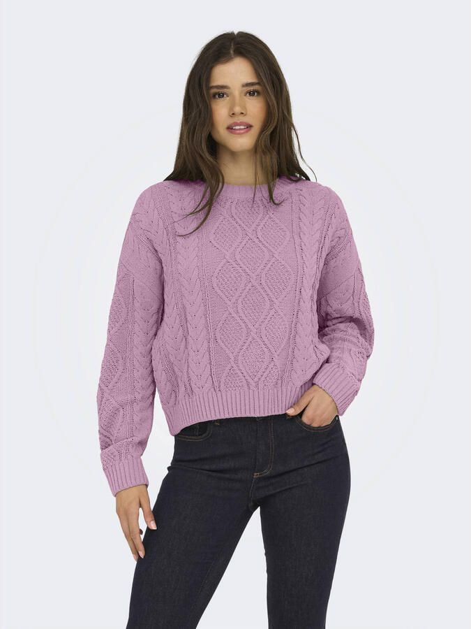 ONLY gebreide trui roze - Foto 2