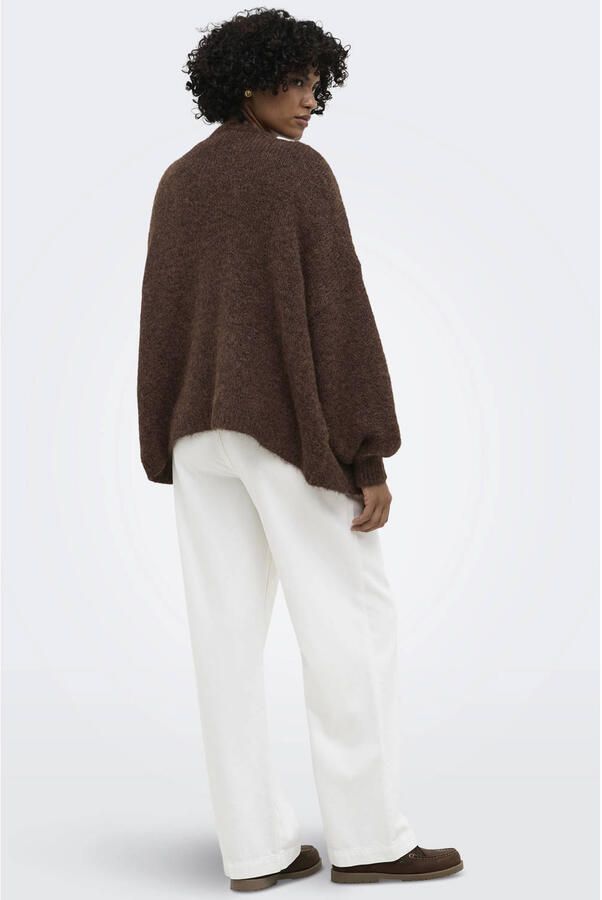 Only Regular fit gebreid jack met wol model 'NELLIE' - Foto 3