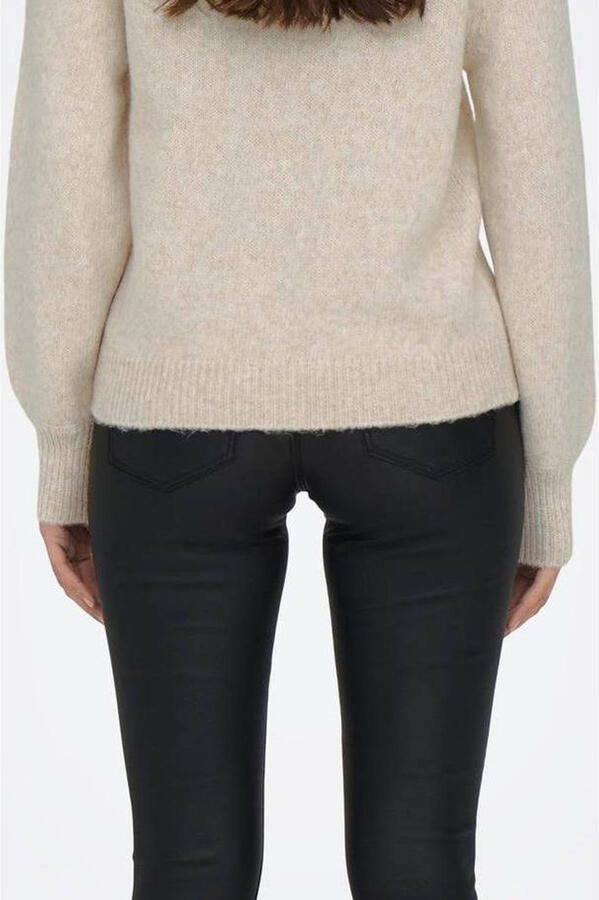 ONLY gemÃªleerde gebreide trui ONLEMMA van polyester ecru