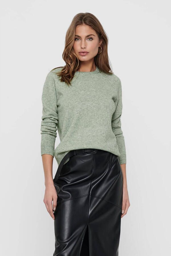 Only Trui met ronde hals ONLLESLY KINGS in gemêleerde look - Foto 2