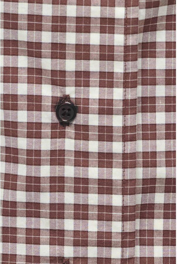 ONLY geruite blouse donkerrood - Foto 2