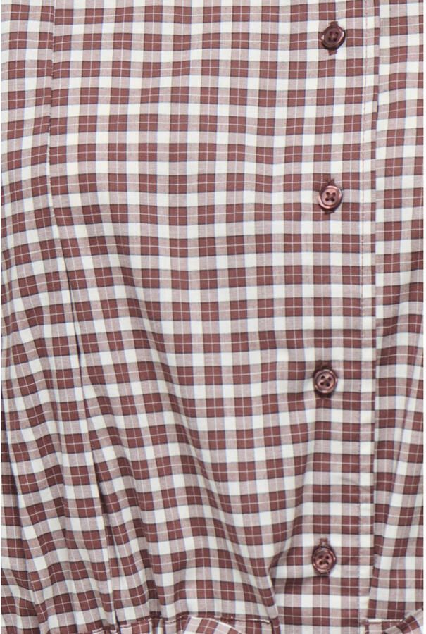 ONLY geruite blouse donkerrood - Foto 2