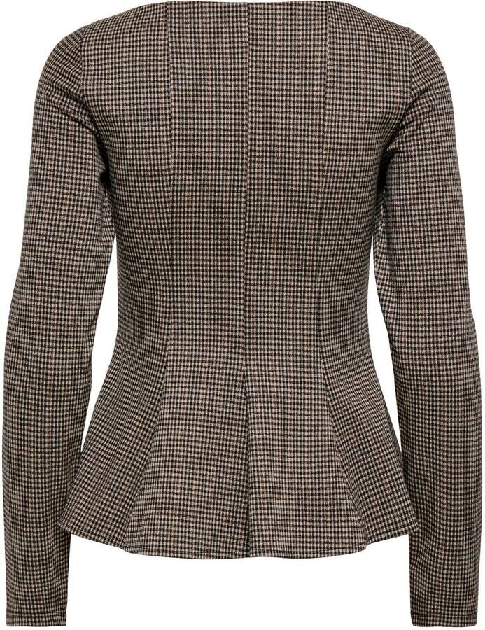 ONLY geruite top bruin zwart