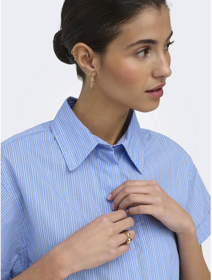 ONLY gestreept T-shirt blauw - Foto 2