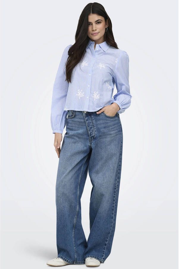 ONLY gestreepte blouse - Foto 3