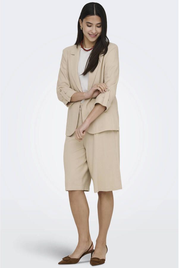 Only relaxed fit blazer van mix van viscose en linnen model 'GOA' - Foto 3