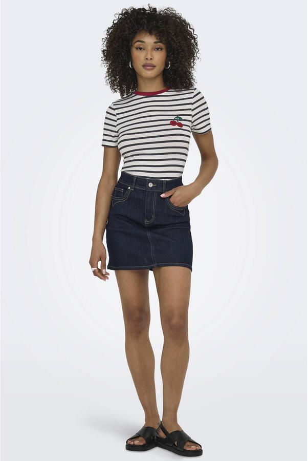 Only Shirt met korte mouwen ONLHEART LIFE S S TEE JRS NOOS - Foto 3