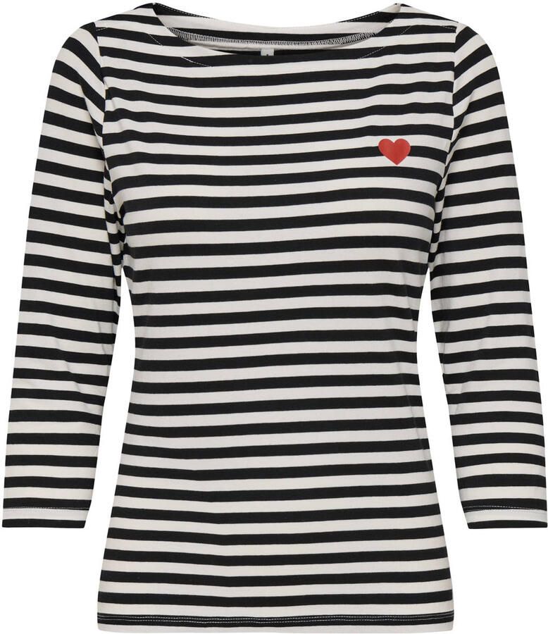 Only T-Shirt Lange Mouw Noos Top Fifi Life Cloud Dancer Black - Foto 2