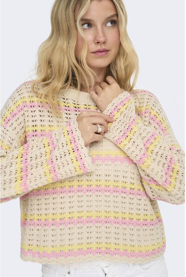 Only Regular fit gebreide pullover van katoenmix model 'ASA'