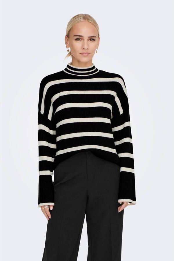 Only Regular fit gebreide pullover van viscosemix model 'LIBI'