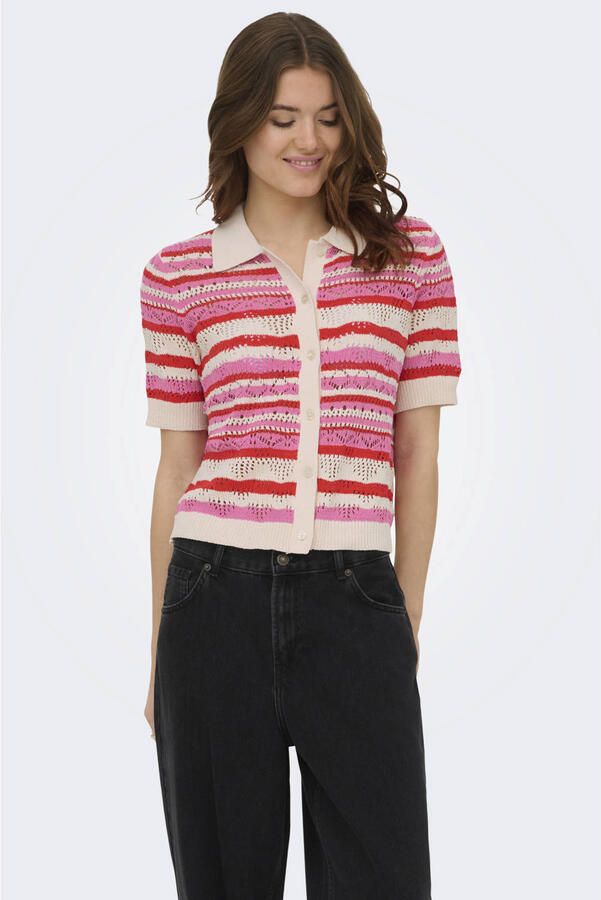Only regular fit poloshirt van knitwear model 'LULA'