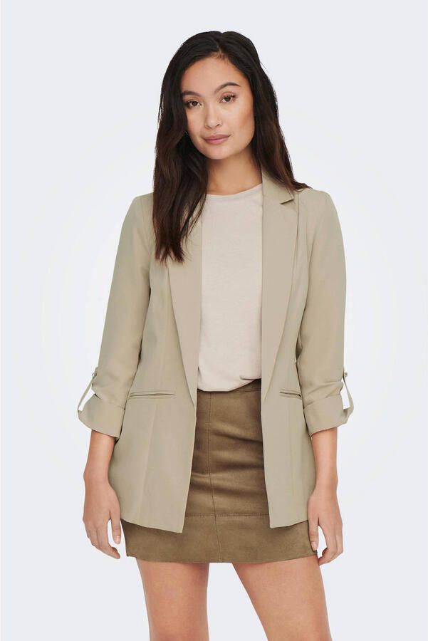 Only Relaxed fit lange blazer met decoratieve parelvormige knoop model 'KAYLE-ORLEEN LIFE'