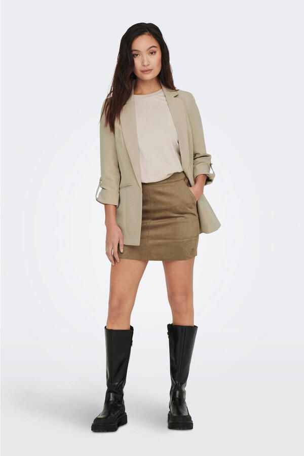 Only Relaxed fit lange blazer met decoratieve parelvormige knoop model 'KAYLE-ORLEEN LIFE'