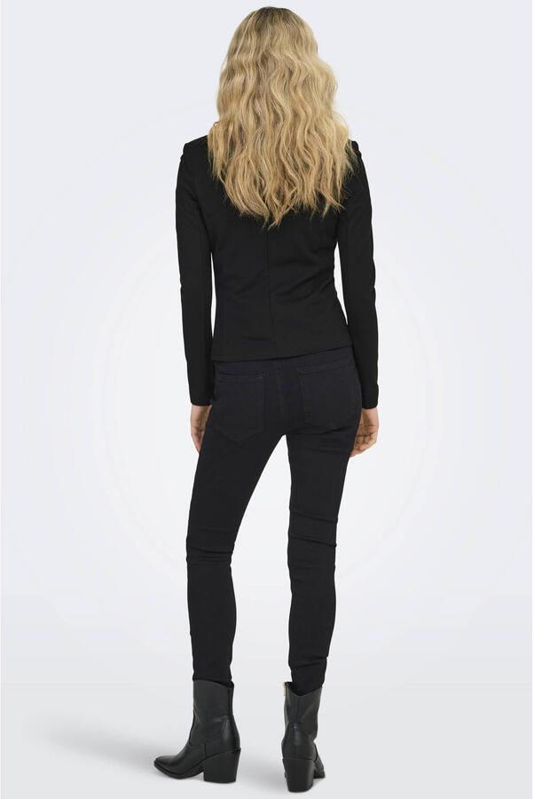 Only Jerseyblazer ONLPOPTRASH – 2-knoops blazer met getailleerd silhouet regular fit milano rib materiaalmix reverskraag effen - Foto 3