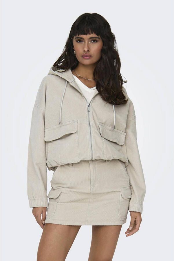 Only Comfort fit corduroy jack van katoenmix model 'KENZIE'