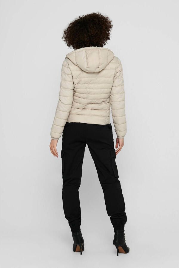 Only Regular fit gewatteerd jack met capuchon model 'TAHOE'