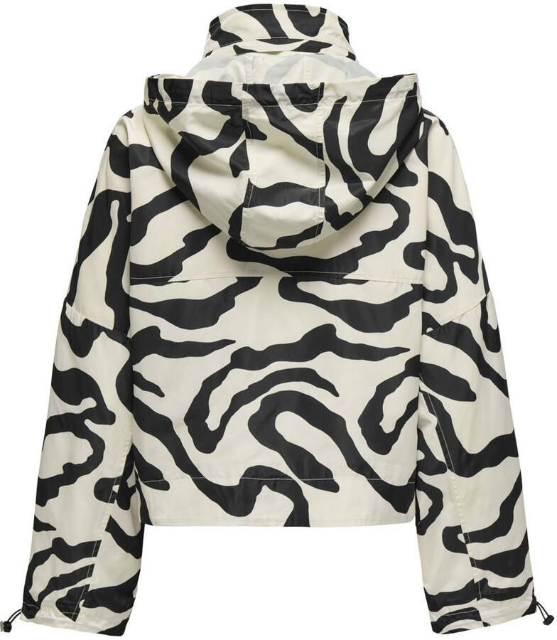 Only Boxy fit regenjack met all-over motief model 'BETTY'