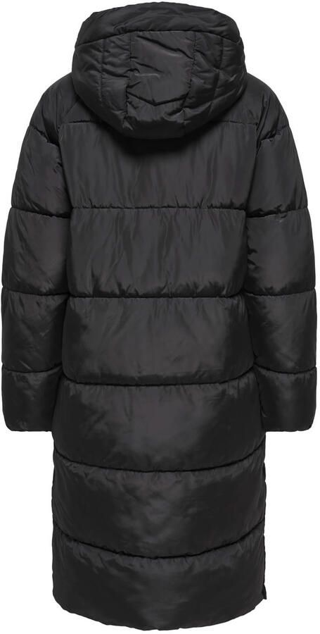 Only Gewatteerde jas ONLAMAND – Lange puffercoat met 2-weg-ritssluiting
