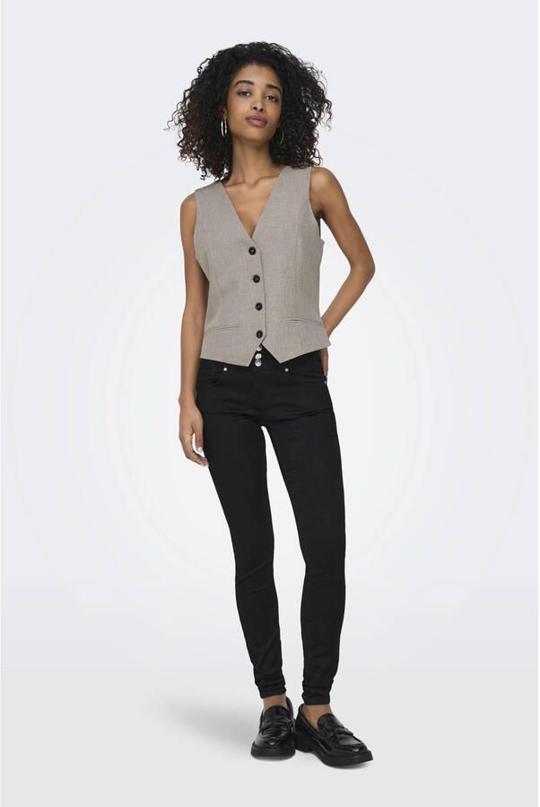 Only Regular fit gilet met enkelrijige knoopsluiting model 'LINDA' - Foto 2