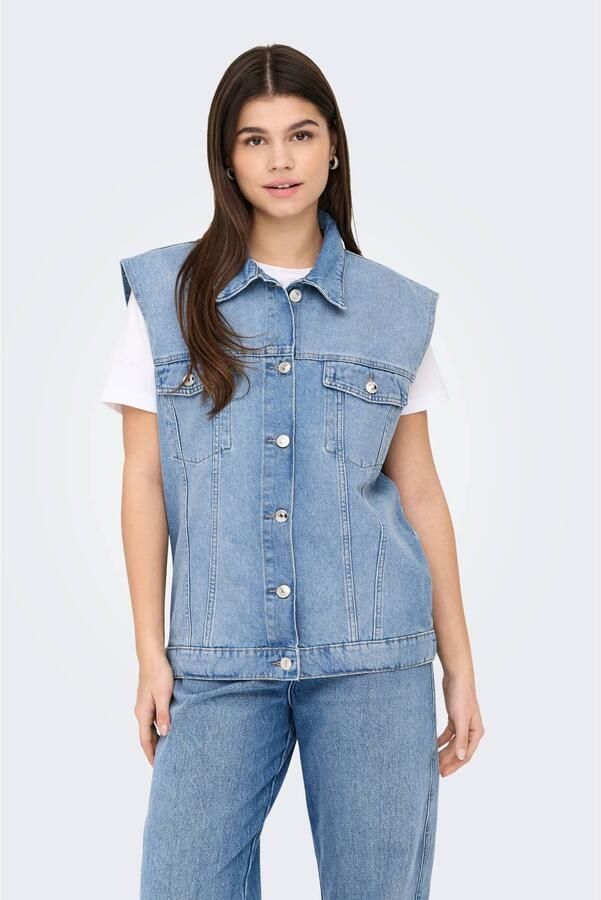 ONLY gilet light blue denim