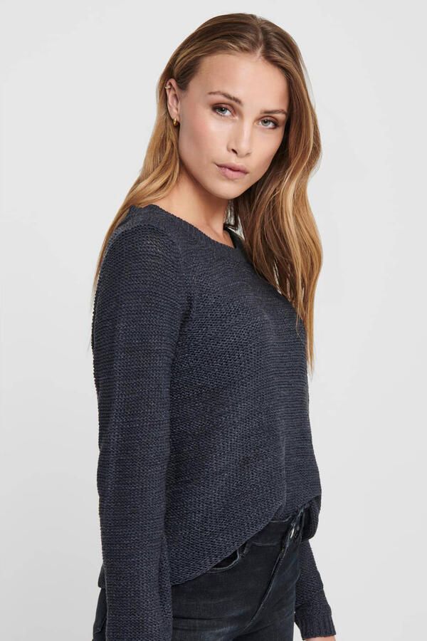 Only Blauwe Ronde Hals Gebreide Kleding voor Vrouwen Blue Dames